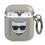 Karl Lagerfeld KLA2UCHGK AirPods 1/2 cover czarny/black Glitter