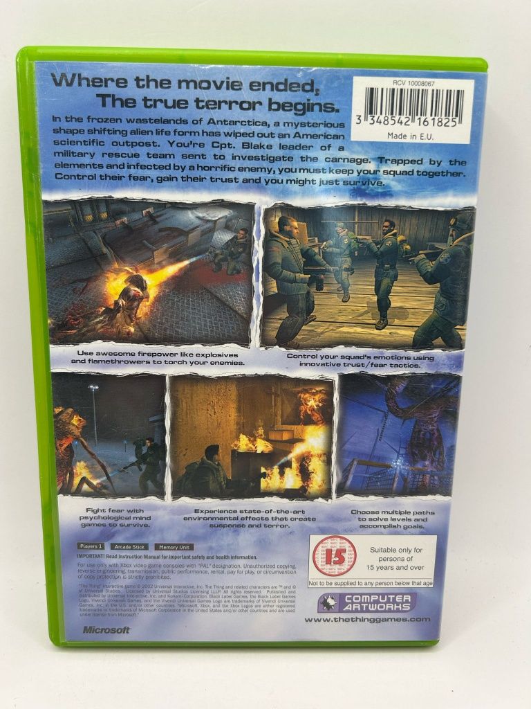 The Thing 3xA Xbox nr 9746