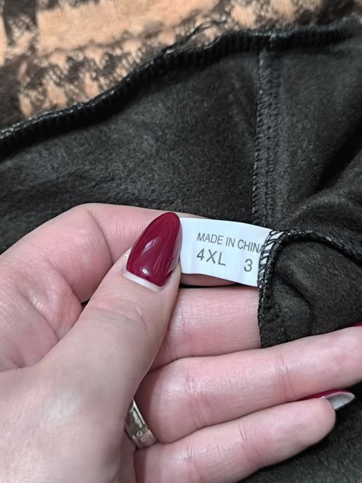 Нові лосіни жіночі на флісі з мілітарі принтом розмір M-L