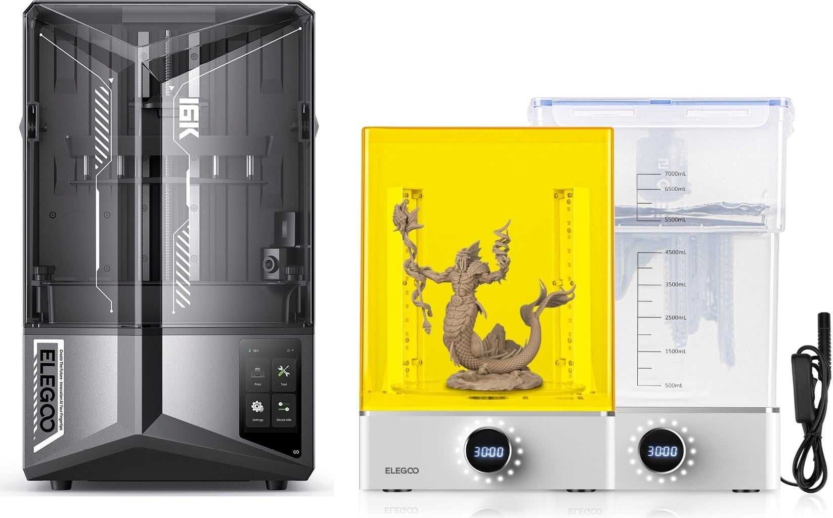 3D-принтер ELEGOO Saturn 4 Ultra 16k Мийка та сушка Mercury XS Bundle