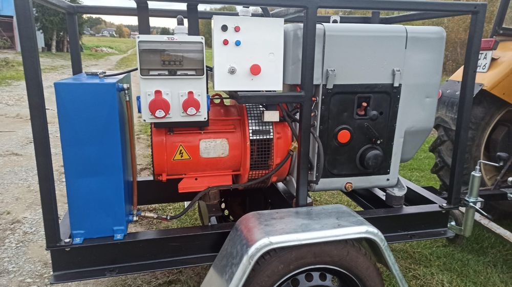Agregat mobilny 16kva mocna konstrukcja