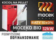 Kocioł Moceko Bio 12 kw 5 klasa pellet dotacja drewno piec Mocek ZUM