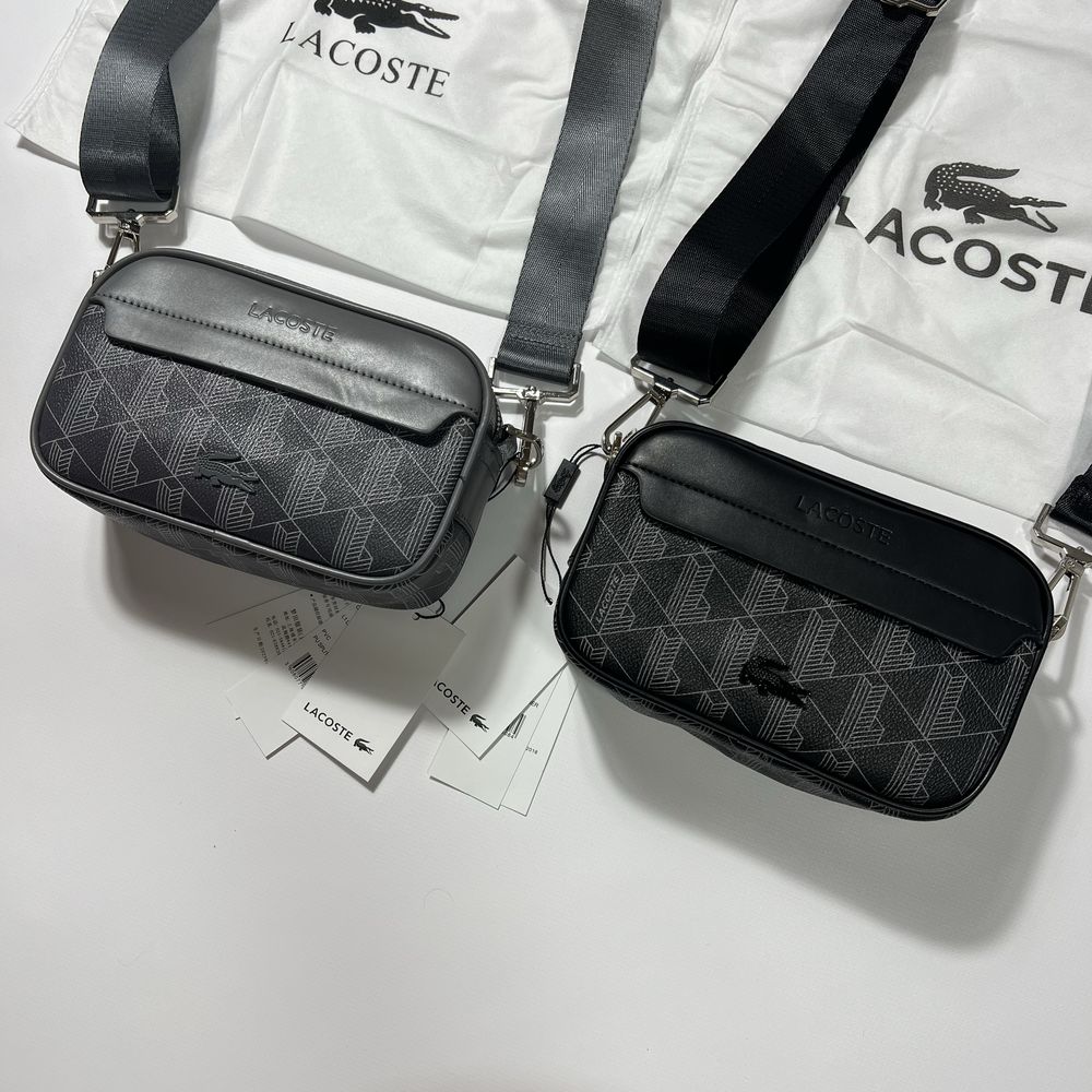 Сумка Lacoste месенджер монограмний monogram лакост барсетка крокодил