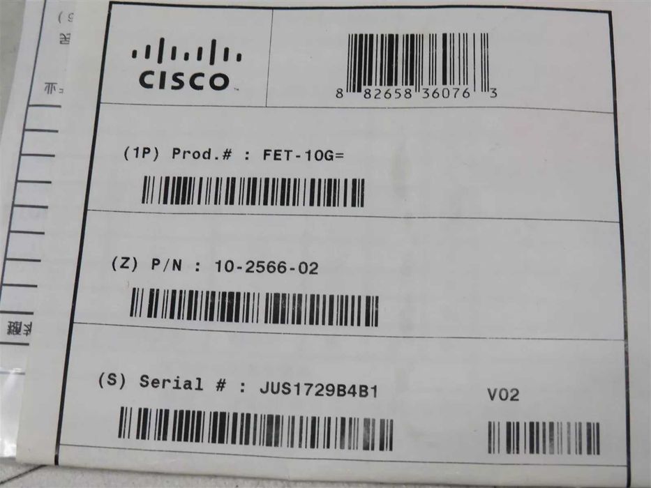 Новые и б/у оптические модули SFP+ Cisco FET-10G (SFP-10G-SR) нал/без