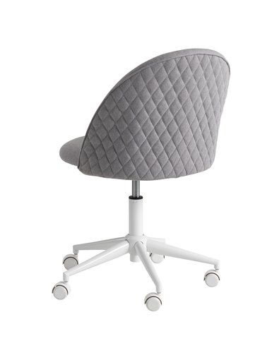 Крісло офісне KOKKEDAL сірий/білий JYSK