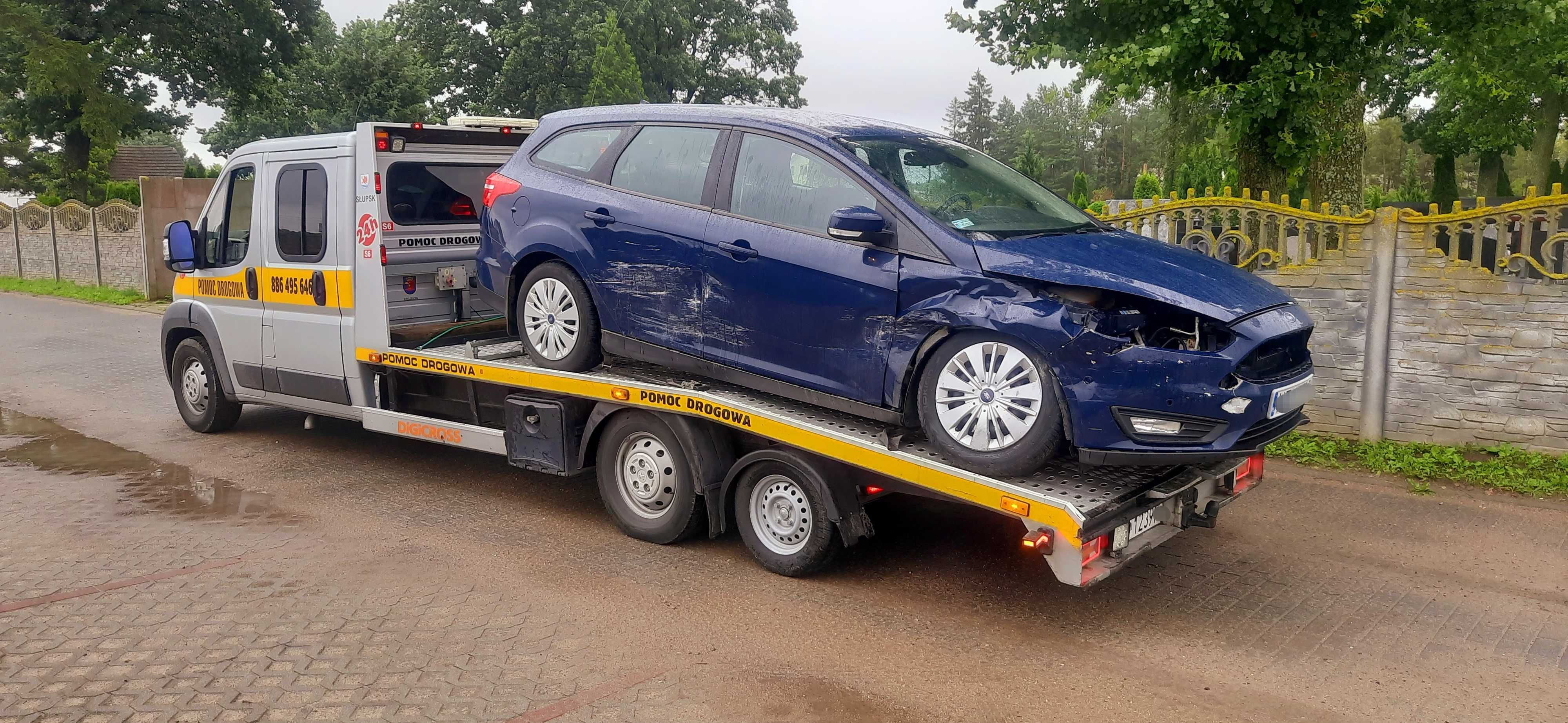 Autolaweta Pomoc Drogowa Mechanik TransportAut Słupsk LAWETA Holowanie
