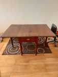 Mesa centenária dobravel + 4 cadeiras, 150x100x75