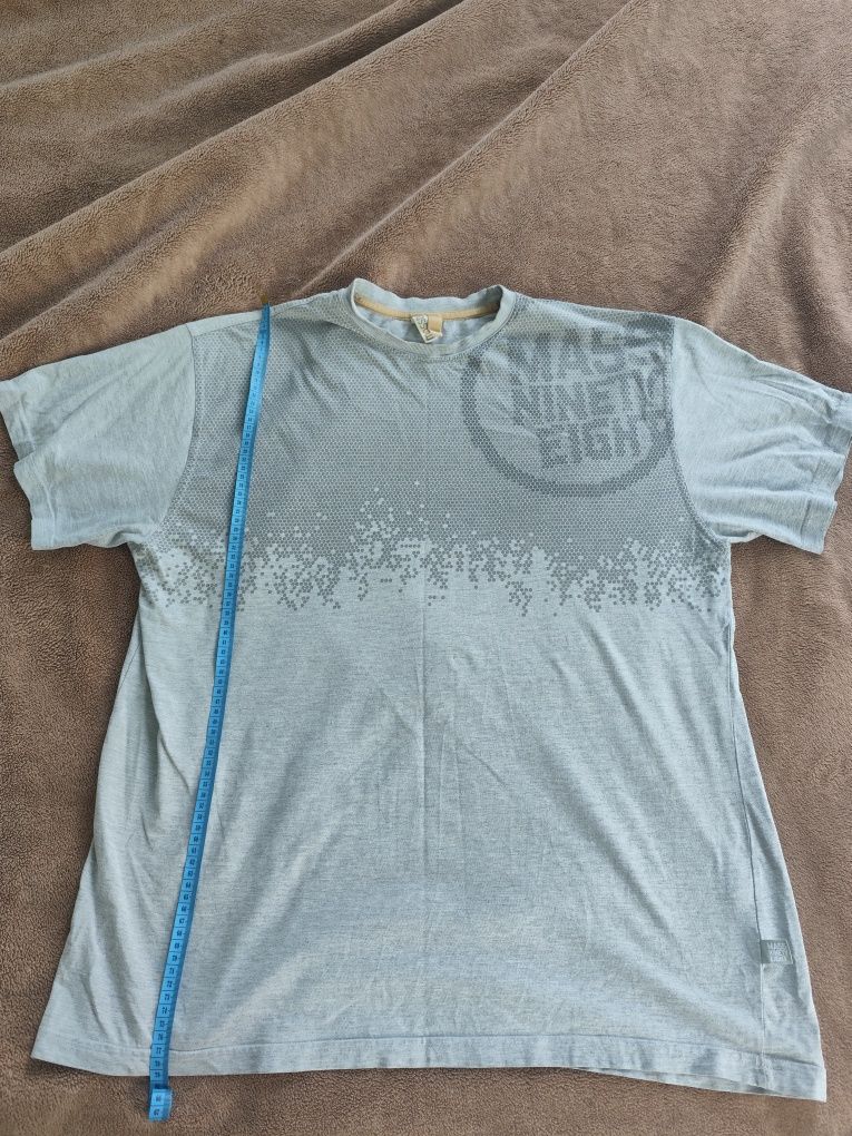 Koszulka Mass Denim MassDNM 98 XL – szara, streetwear, stan bardzo dob