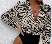 Body, koszula zebra NOWE S