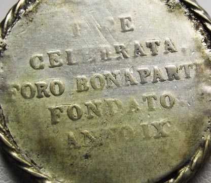 Srebrna zawieszka oprawiona moneta 30 Soldi 1801r. (IX) - Milan
