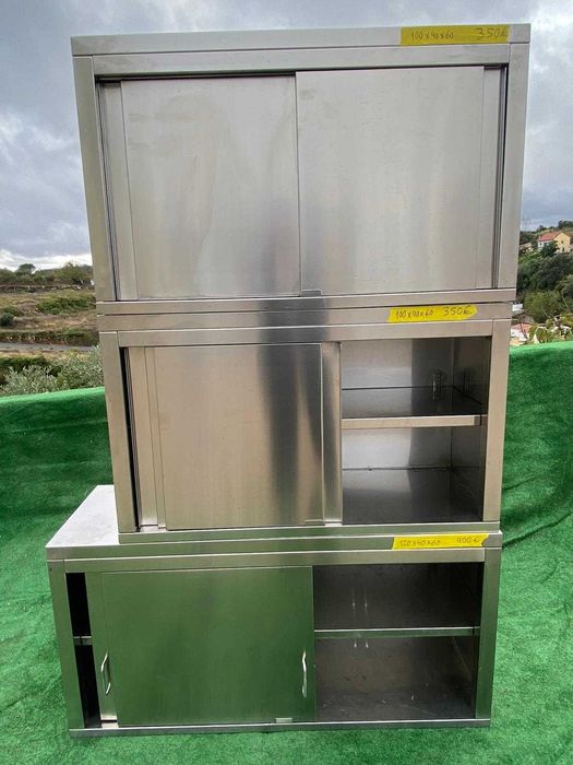 Armário de parede em inox