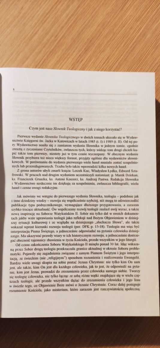 "Słownik teologiczny" KS. Andrzej Zuberbier