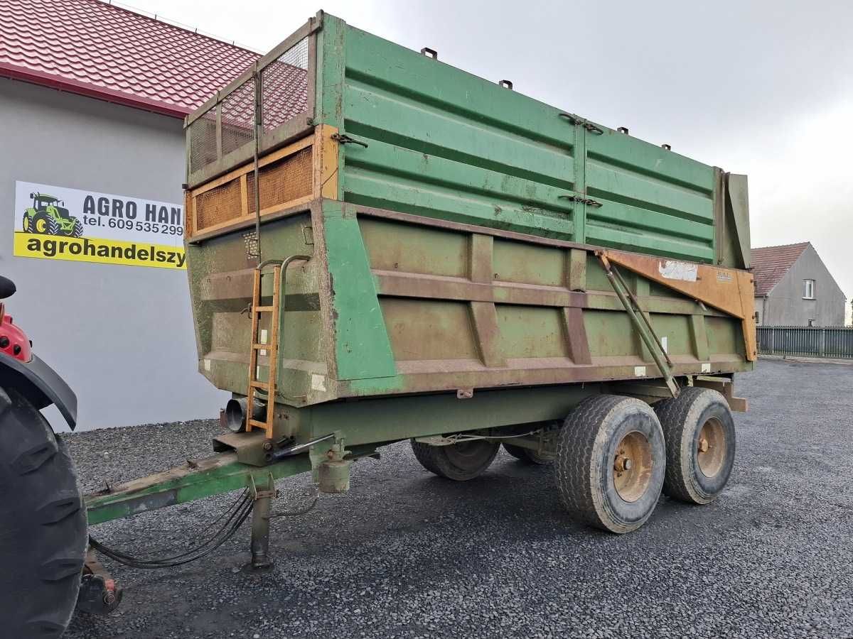 Przyczepa skorupowa SIAM 12,5 T, tandem, SKRĘTNA OŚ