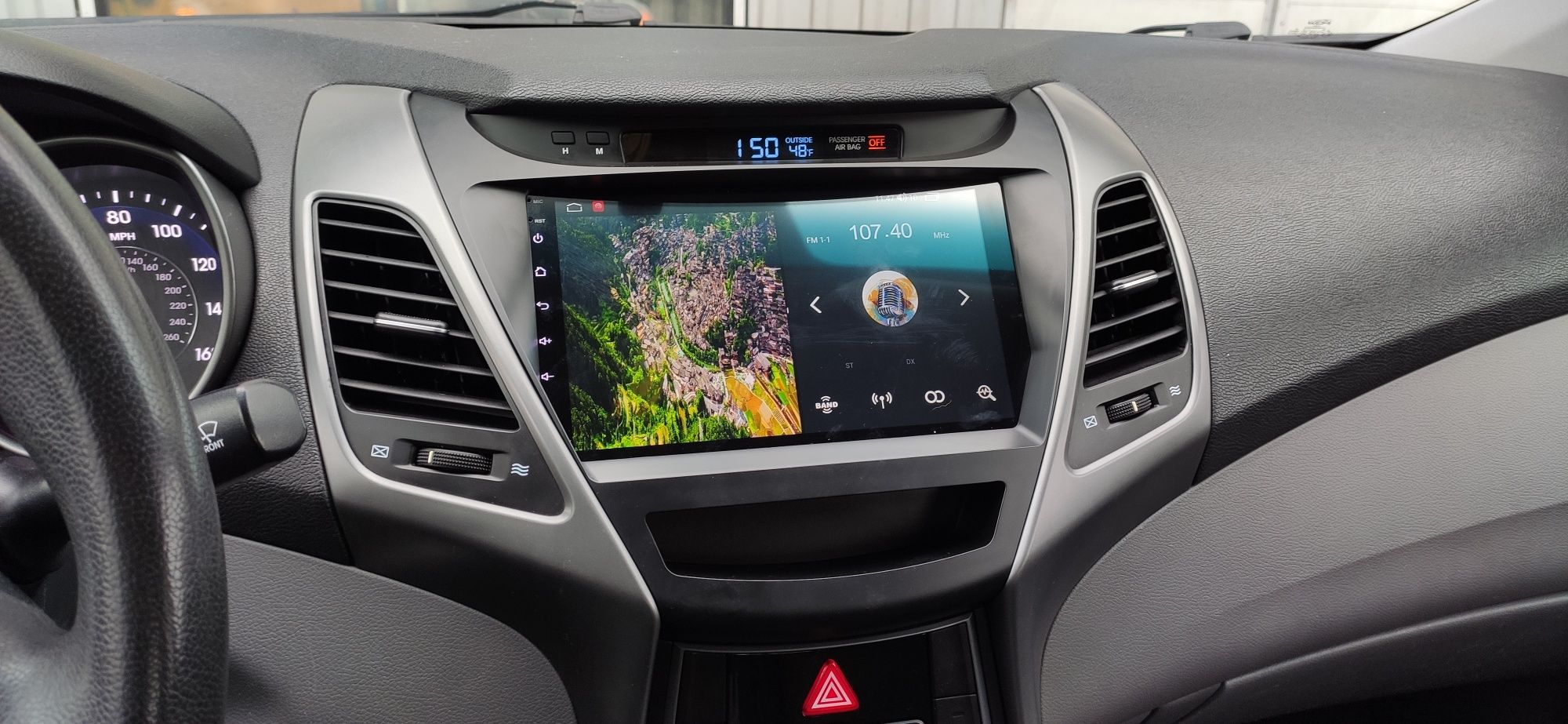 Магнитола Hyundai Elantra, QLED, 4G, процессор 8 ядер + CarPlay 4GB.