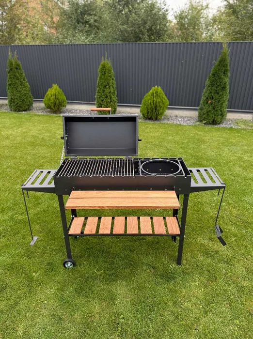 Мангал барбекю метал 5 м  на 13 шампурів ПОСИЛЕНИЙ