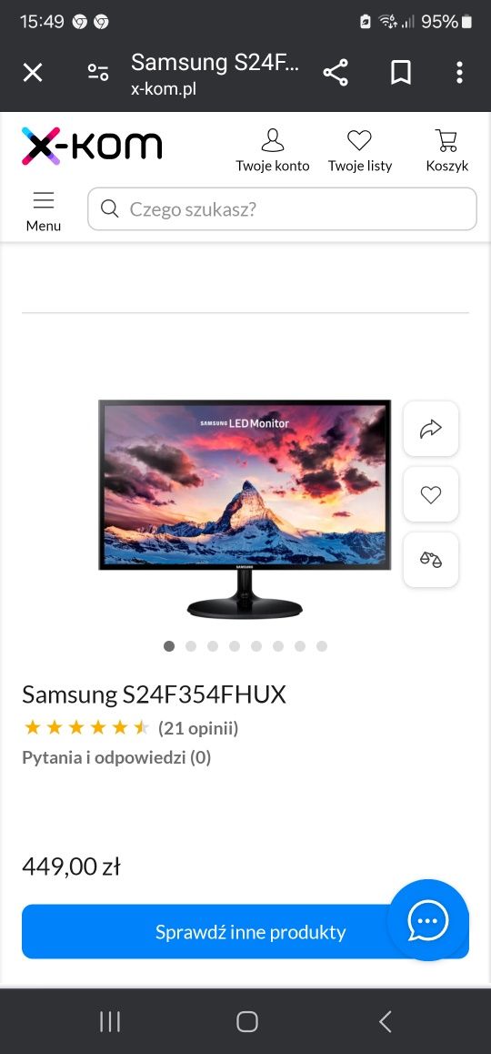 Monitor Samsung 24 cali