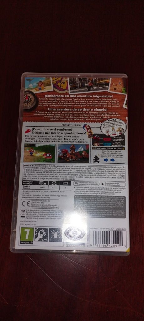 Jogo:"Super Mario Odyssey"