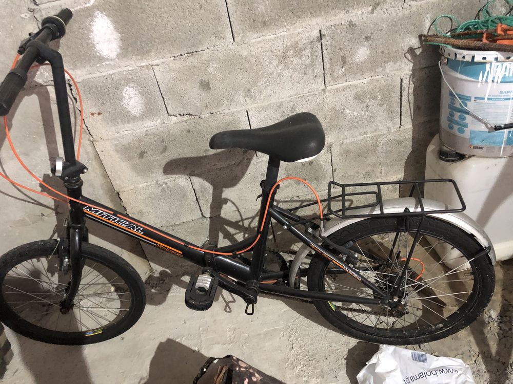 Bicicleta dobravel com saco