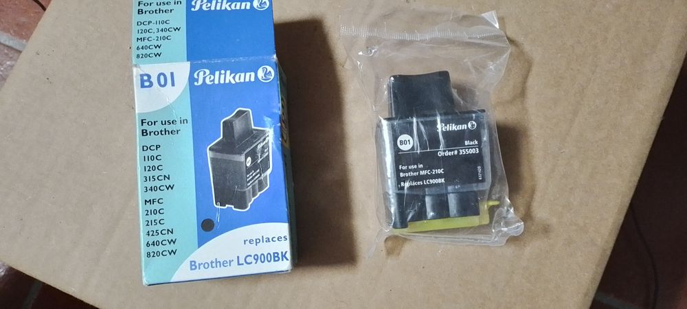 Tinteiros pretos Brother LC900BK - impressoras - novos e selados