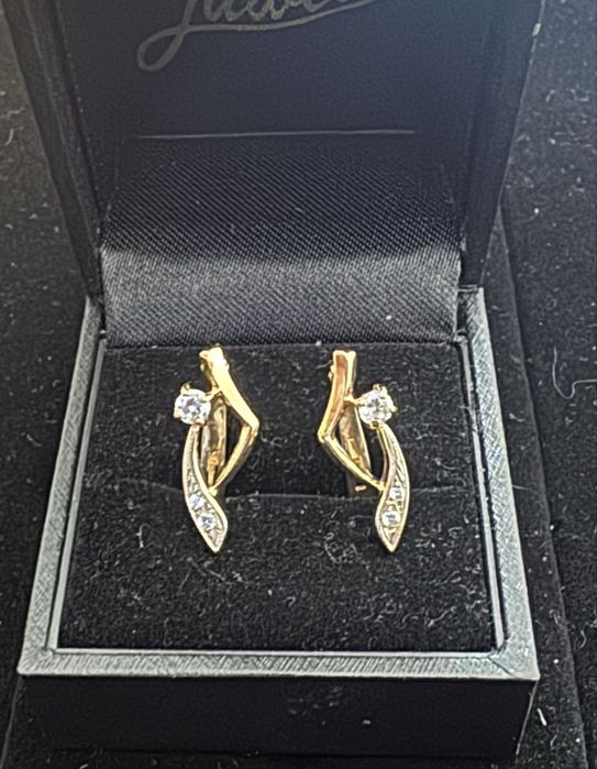 Сережки золото проба 586