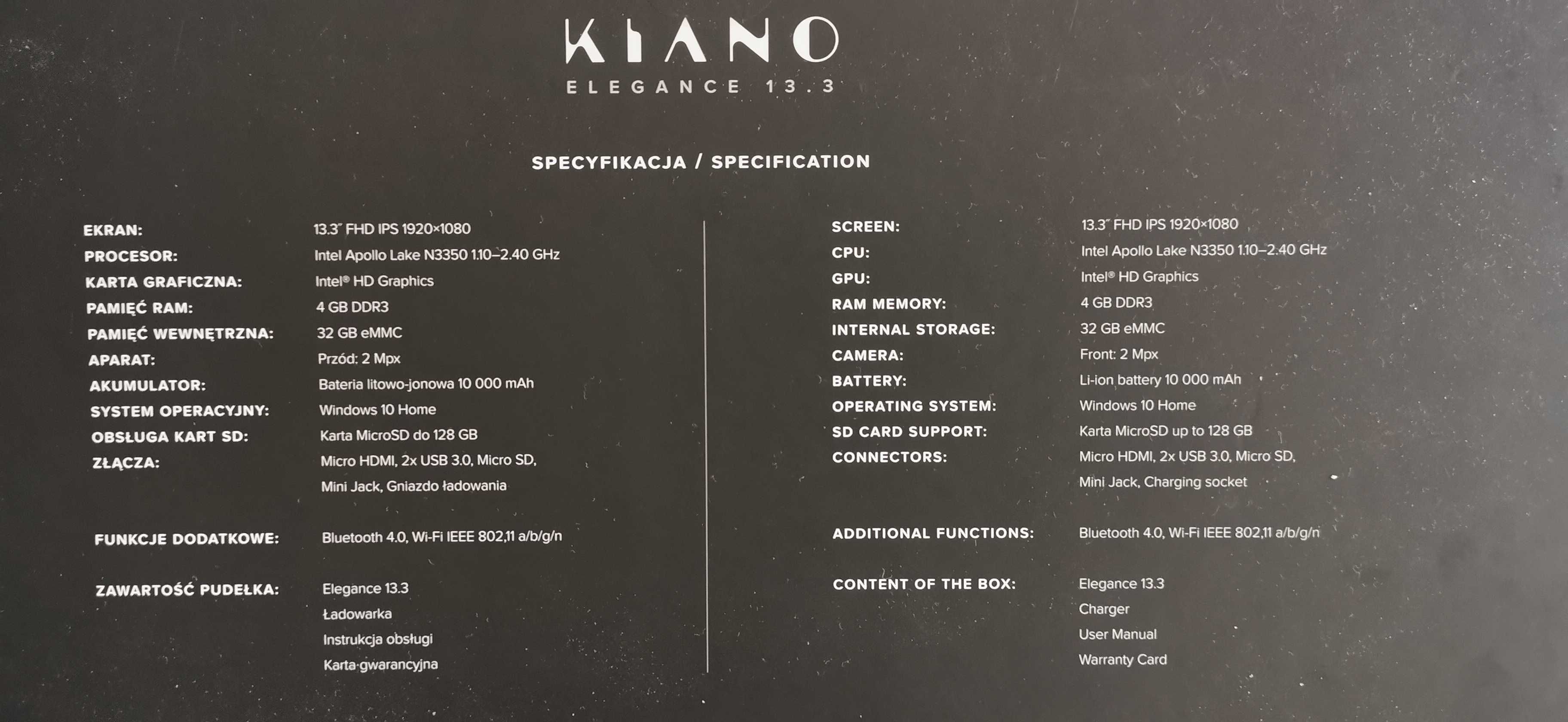 Netbook Kiano Elegance 13.3