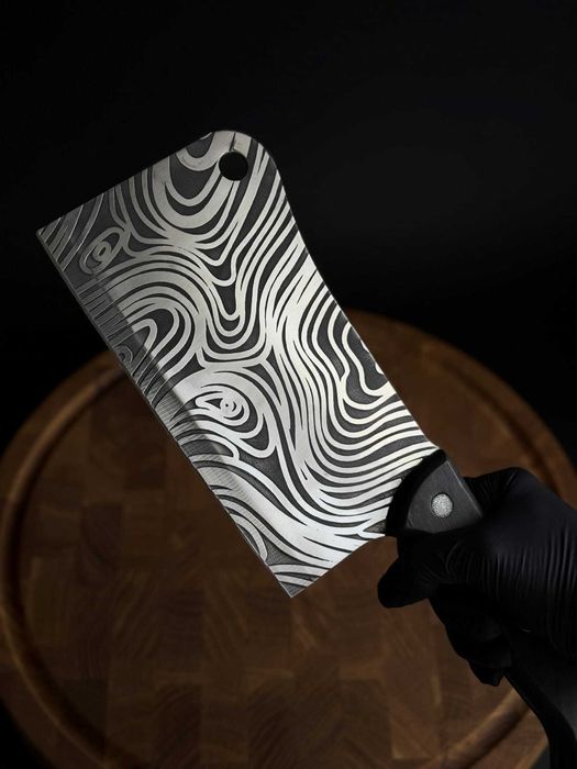 Сокирка кухонна сталь 65х13 Gorillas BBQ KN223 Сокирка ручної роботи