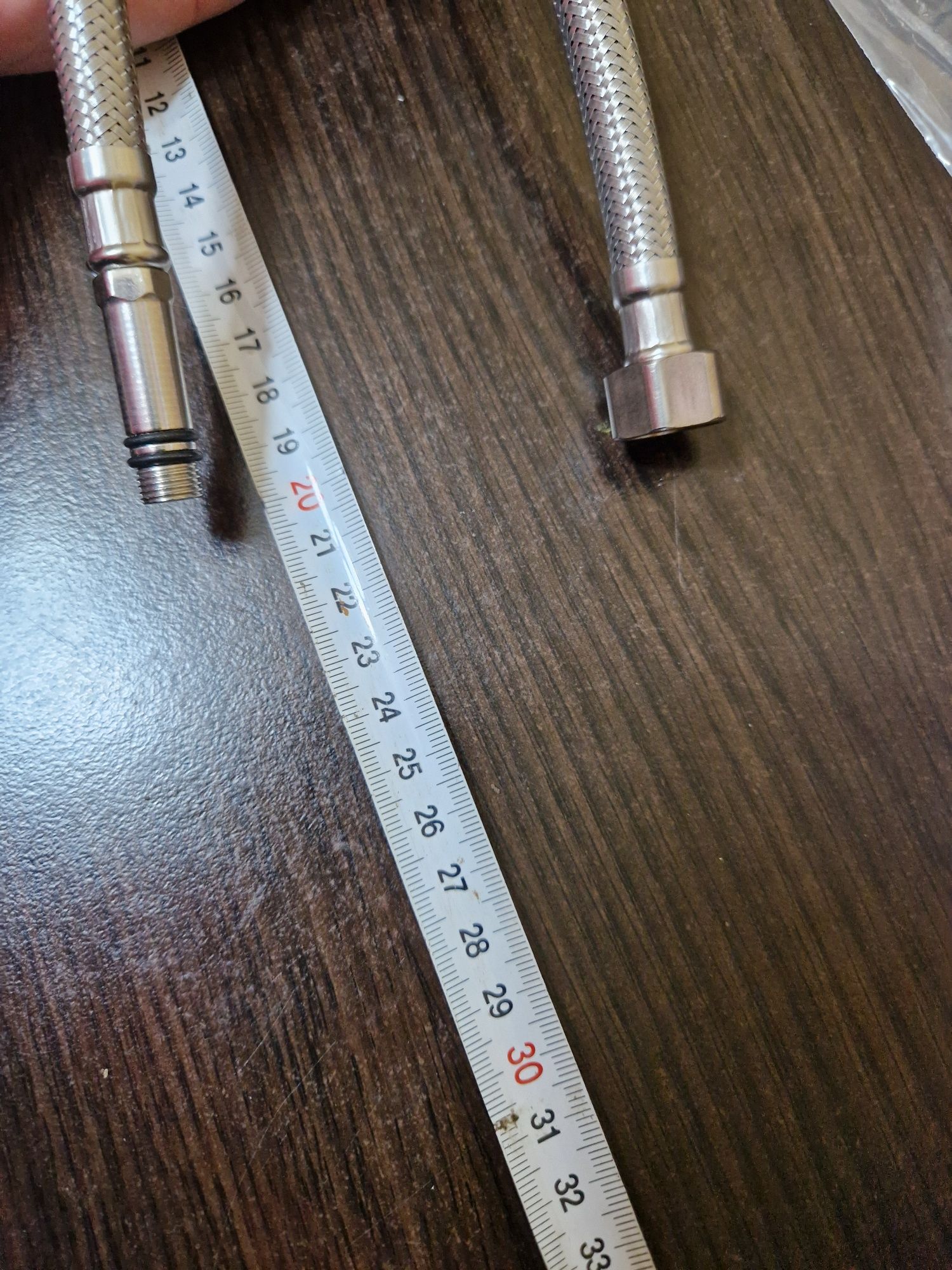 Komplet węży hydraulicznych 35 cm  do podłączenia baterii kranu zlewu