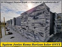 Bloczek pustak na ogrodzenie Joniec ROMA Horizon ONYX MARENGO