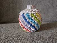 Bombka Kolorowa Origami Modułowe 3D