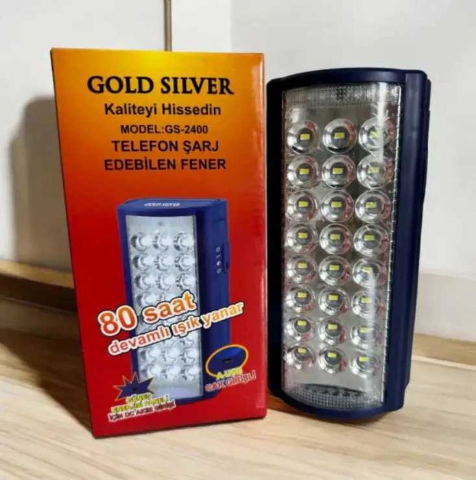 Фонарь аккумуляторный Golden Silver Ліхтар з акумулятором 6V 4.2Ah