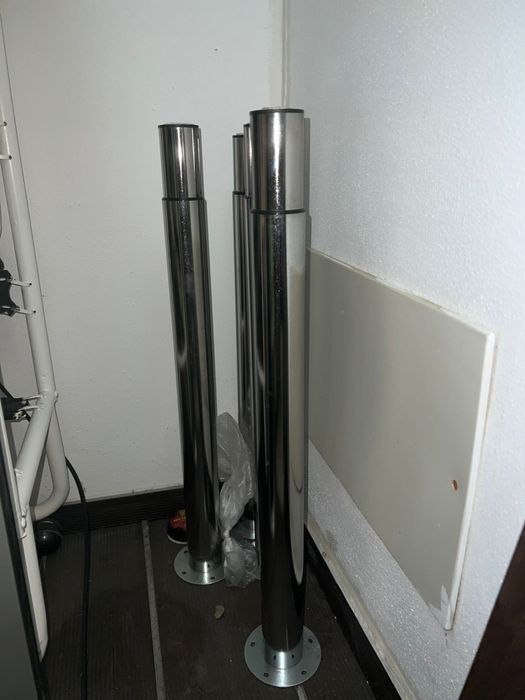 Pernas mesa em stainless steel x4