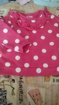 Кофточка на флісі для дівчинки 104-110 костюм для девочки платье