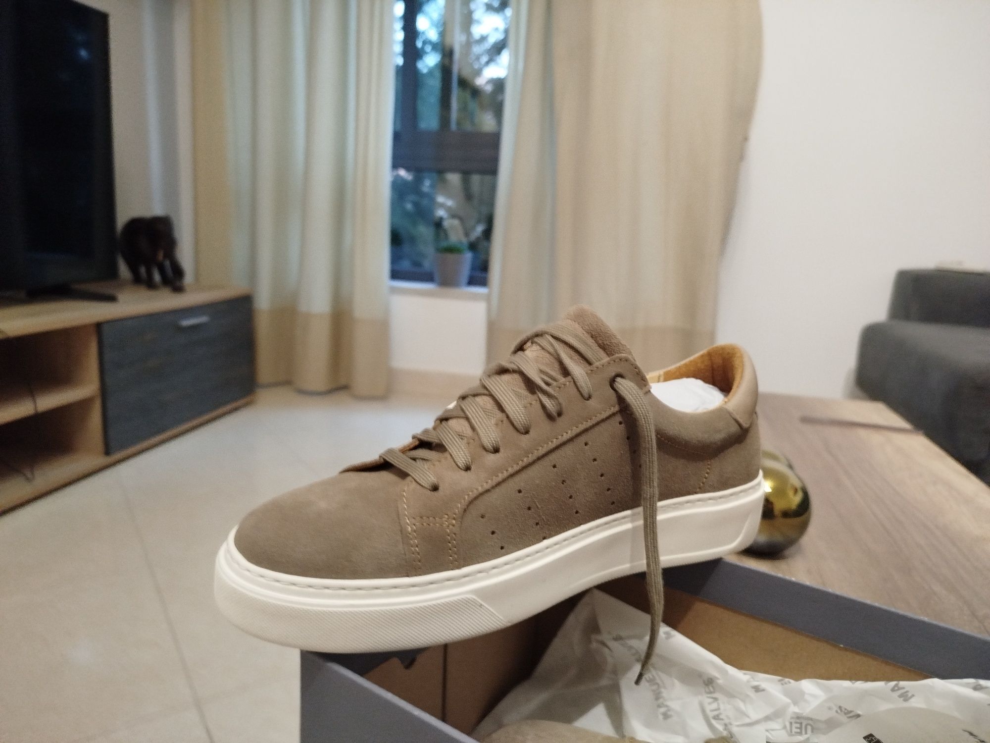 Sapatilhas taupe homem