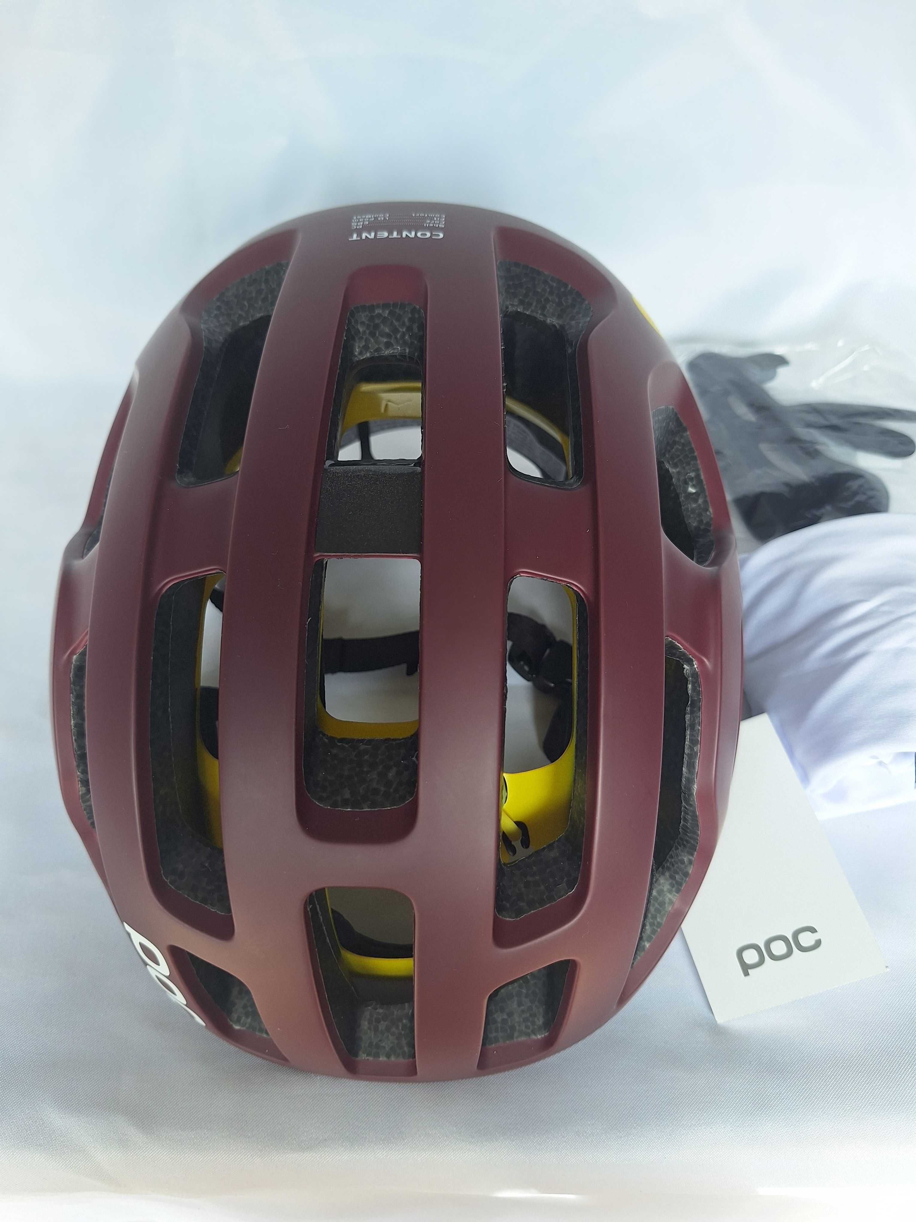 Kask rowerowy szosowy Poc Octal Mips Garnet Red Matt M 54-60cm