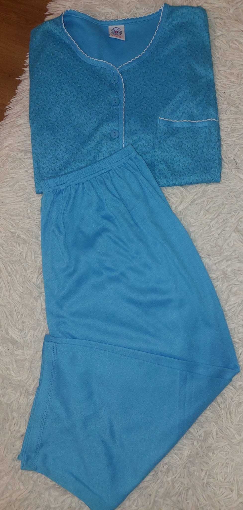 Piżama niebieska dwuczęściowa