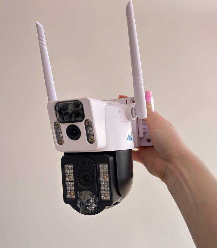 4G Солнечная Камера наблюдения аккумуляторная наружная с сим картой