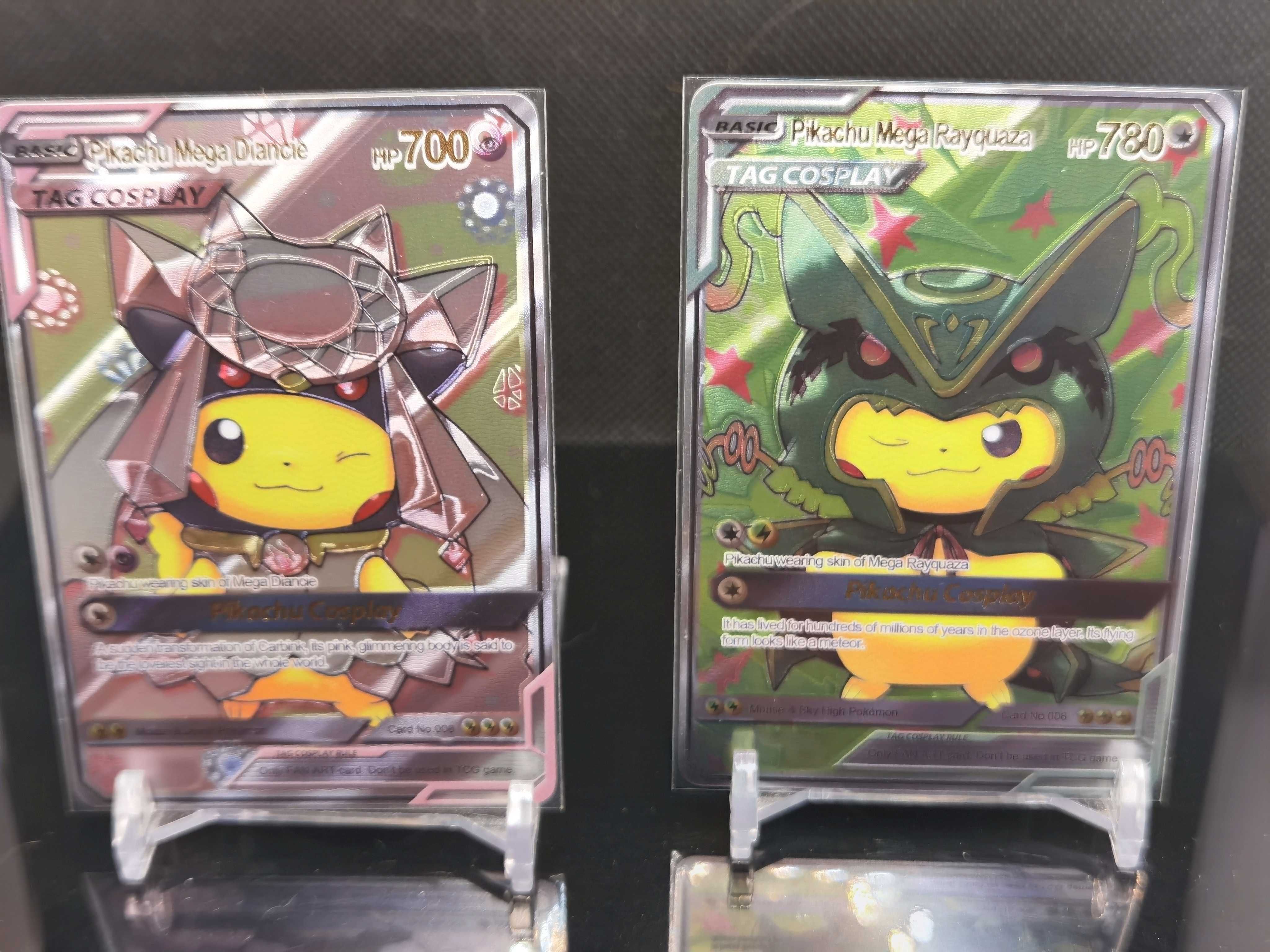 Cartas Pikachu Cosplay Customizadas