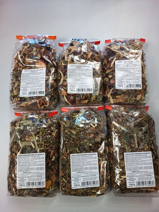 Herbal pets zioła dla szynszyla Mega zestaw ziółek dla szynszyli