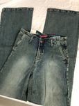 Spodnie nowe jeansy wide leg zielone szerokie nogawki 2000s y2k XS 26