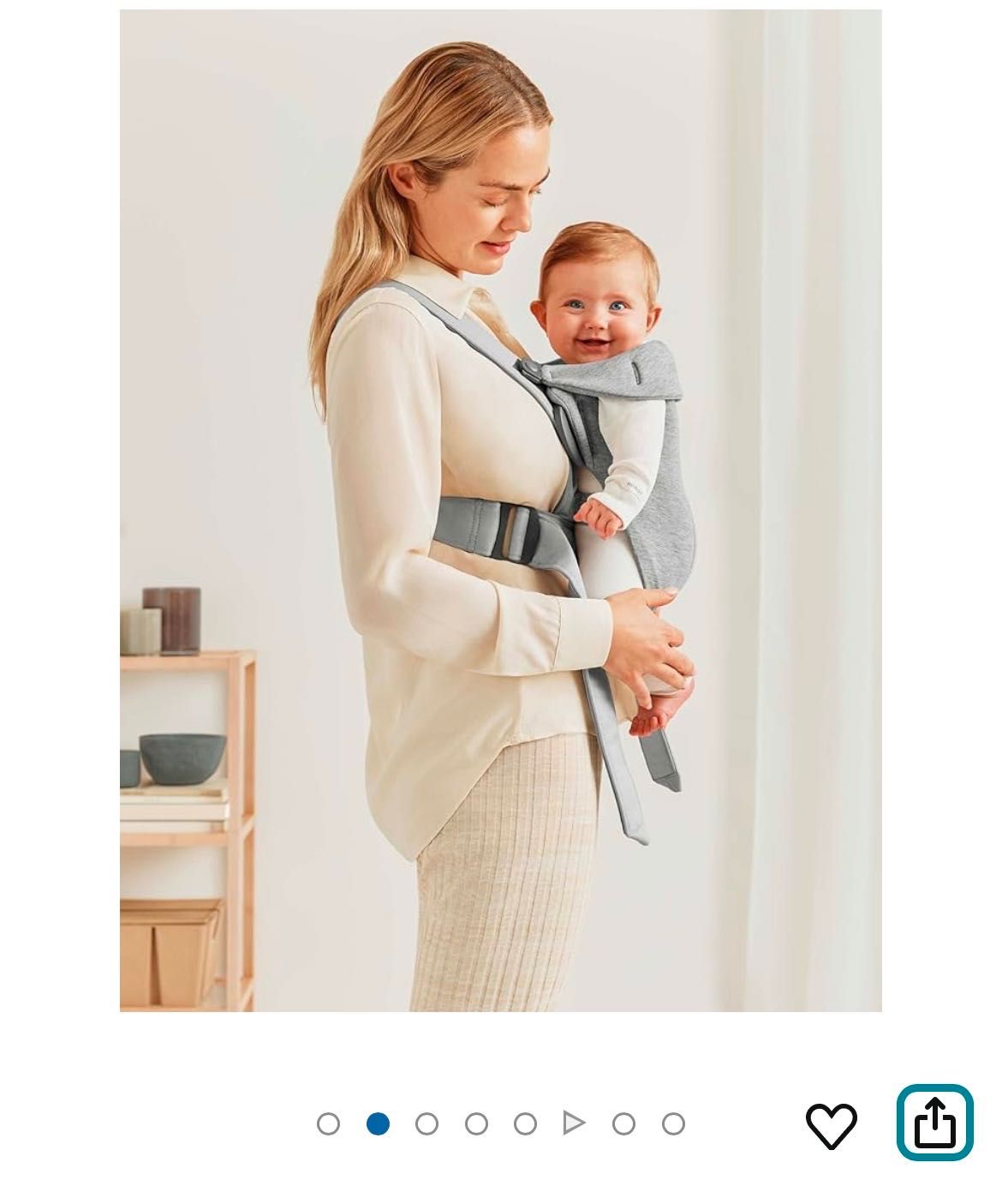 Mochila porta bebés Cinza Babybjörn
