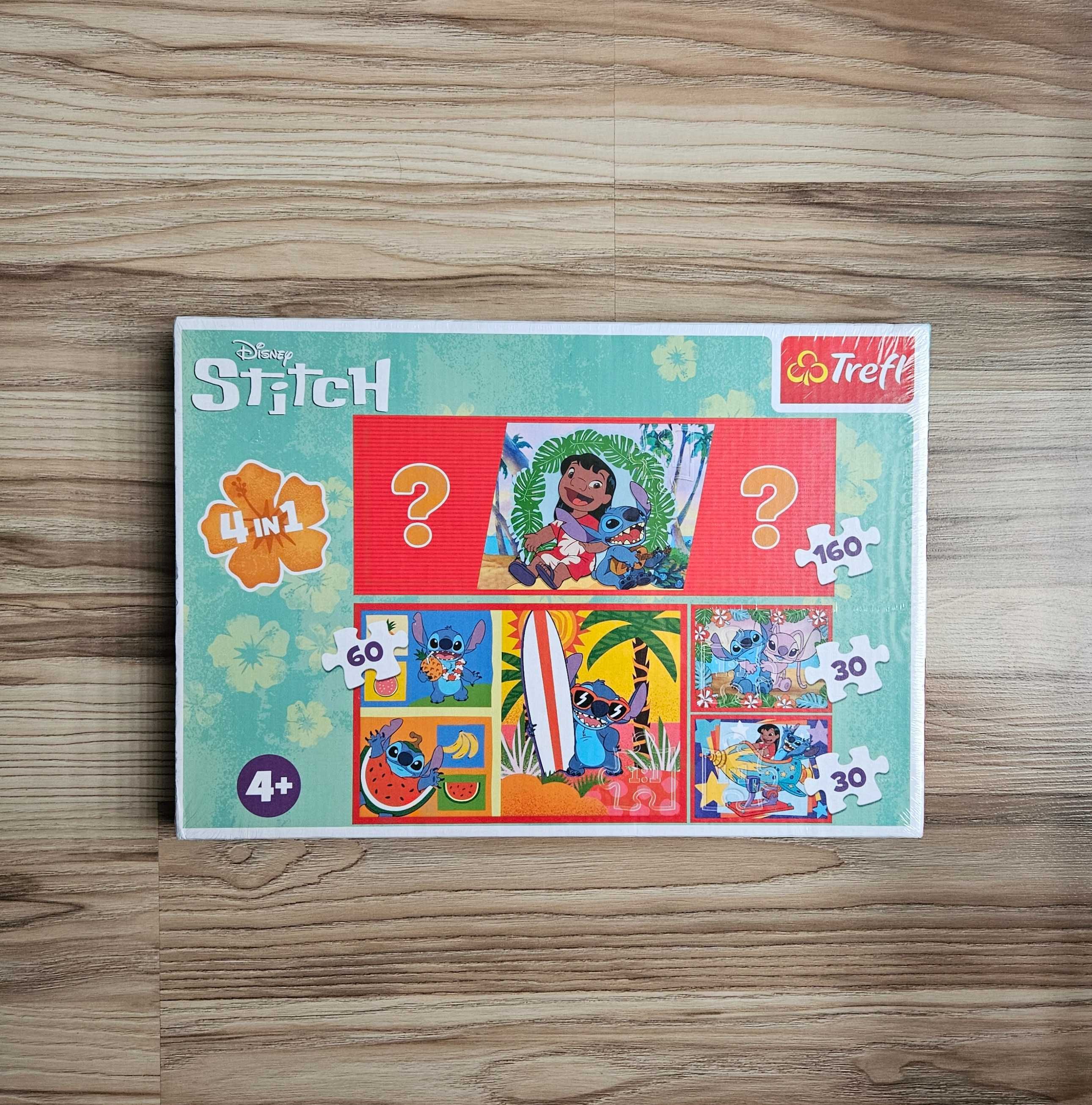 Nowe puzzle lilo i stitch 4w1