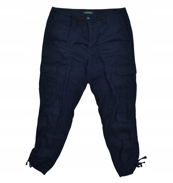 Ralph Lauern Lniane Spodnie Damskie Cargo S / M