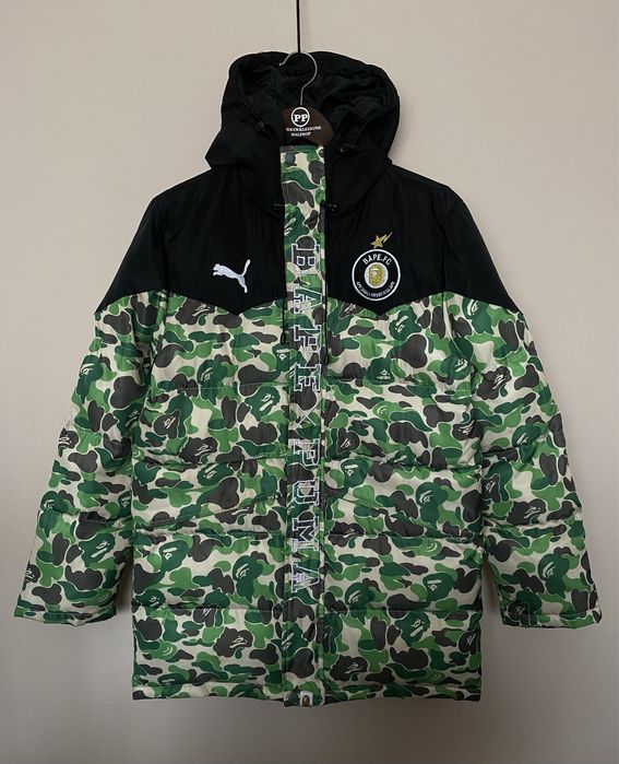 Оригінальна куртка пуховик BAPE × PUMA A Bathing Ape розмір L