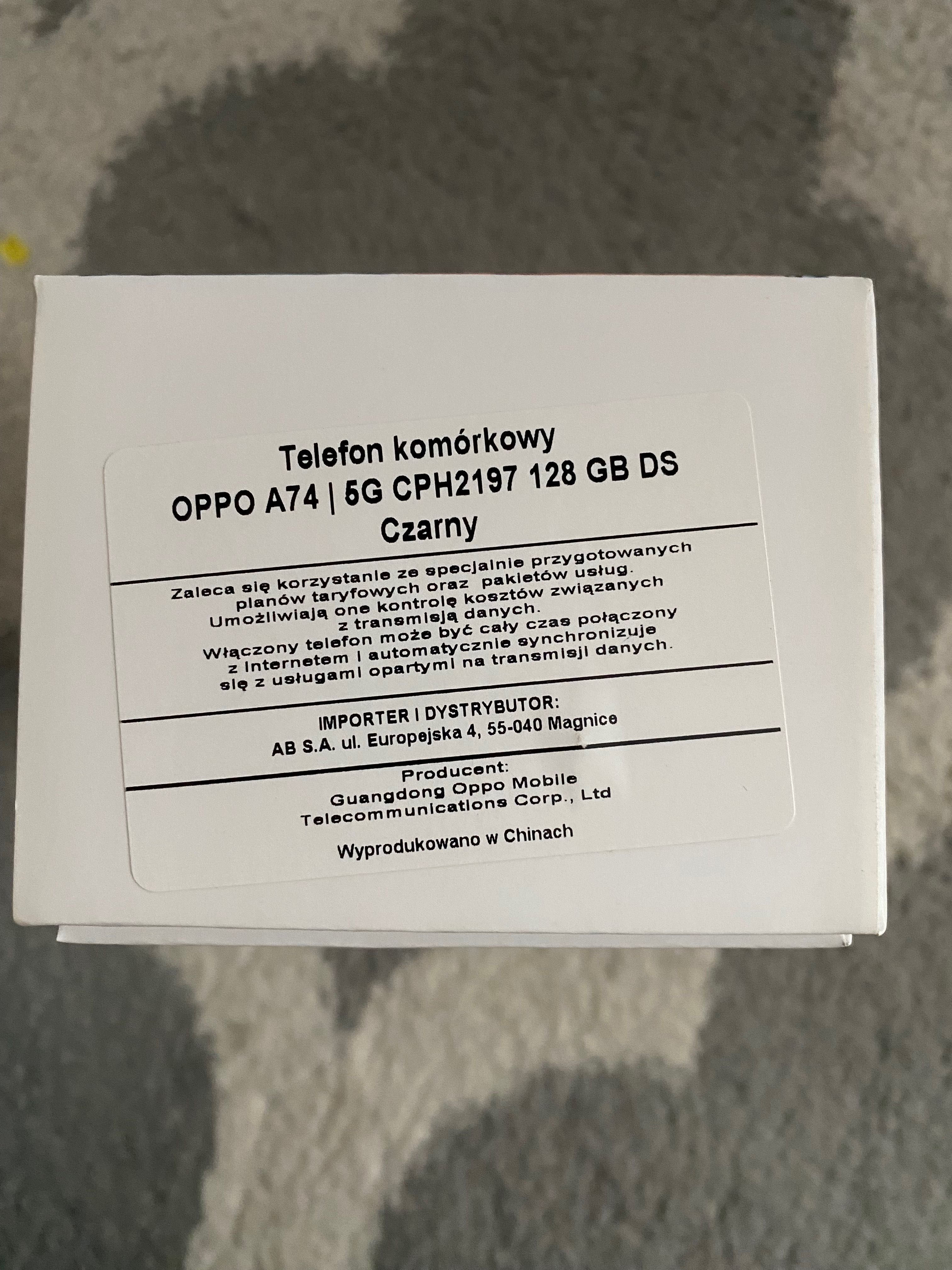 telefon Oppo A74 5G 128GB - stan idealny