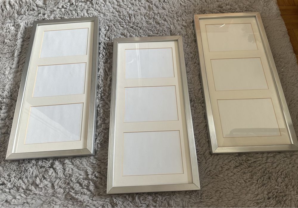 Ramka na zdjęcia 50x23cm 1 szt srebrna metalowa IKEA Ribba -Warszawa