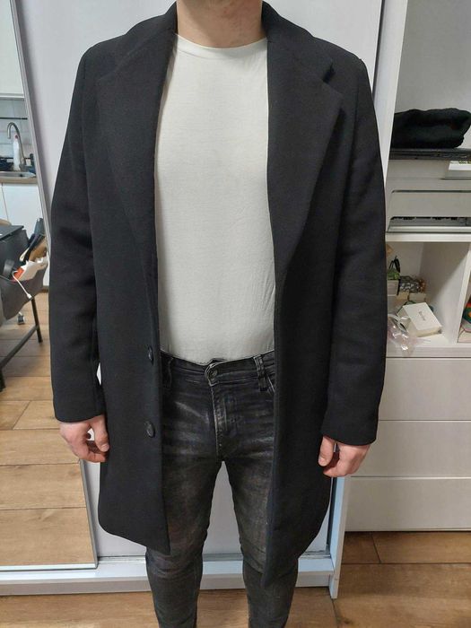 Płaszcz męski czarny