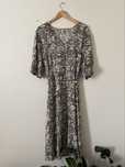 Długa sukienka maxi w kwiaty plus size 100% wiskoza 5XL 6XL