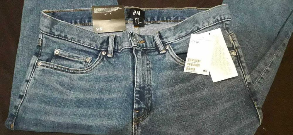 НОВЫЕ джинсы подростковые/ мужские, H&M, skinny, разм 30