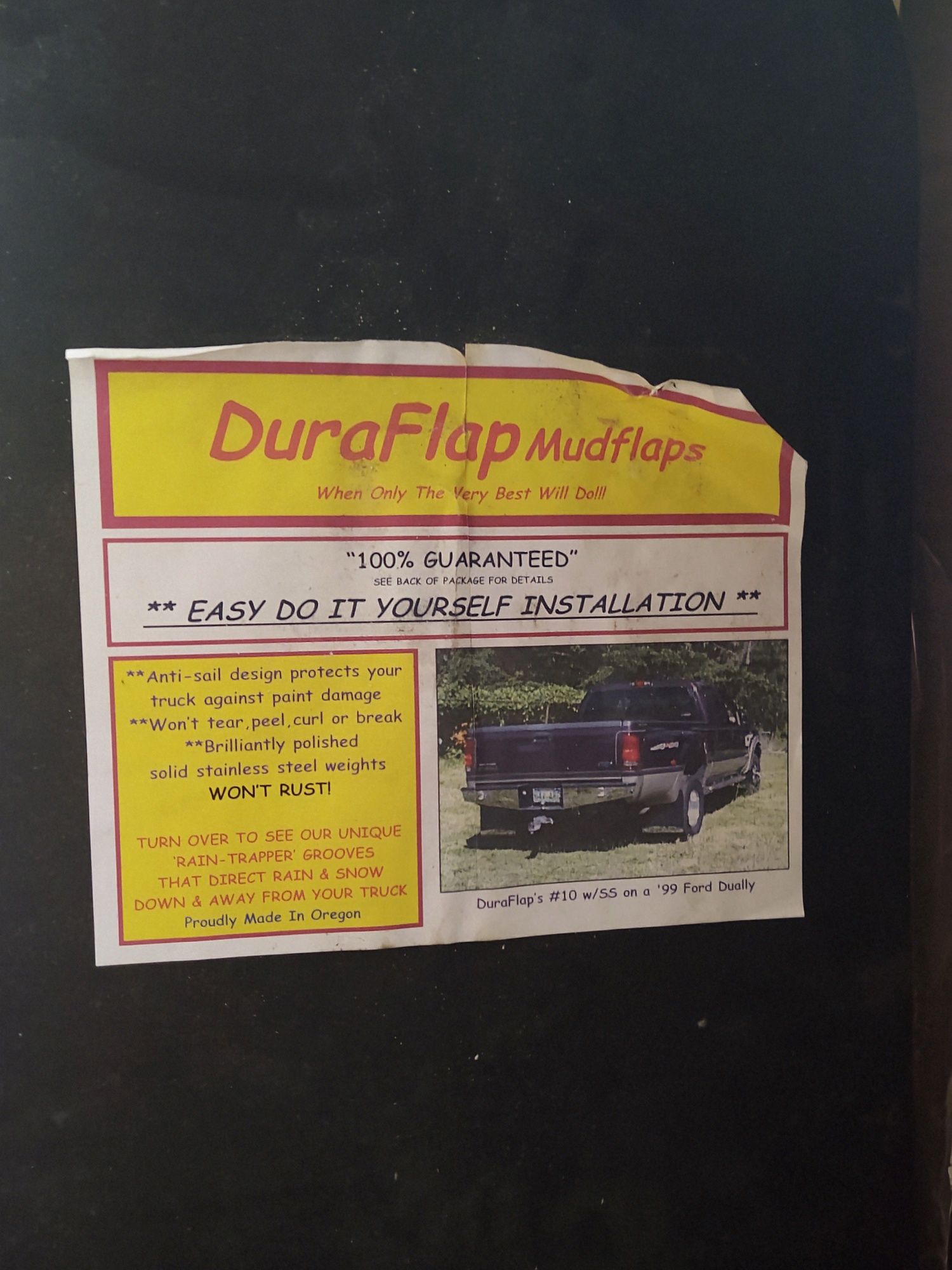 Брызговики задние duraflap mud flaps