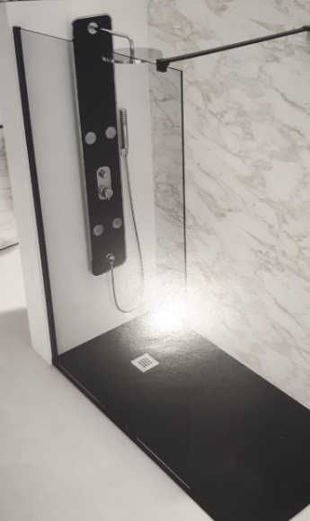 Painel de vidro para base de duche (200cm * 140cm * 8mm)  H-DUO